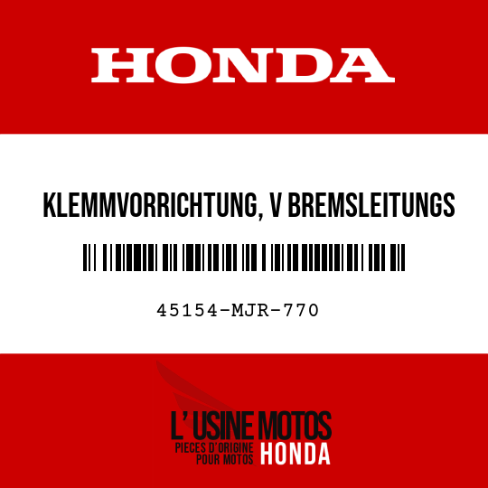 image de 45154-MJR-770 KLEMMVORRICHTUNG, V BREMSLEITUNGS