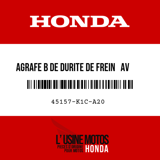 image de 45157-K1C-A20 AGRAFE B DE DURITE DE FREIN   AV