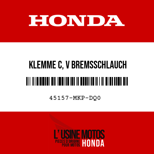 image de 45157-MKP-DQ0 KLEMME C, V BREMSSCHLAUCH