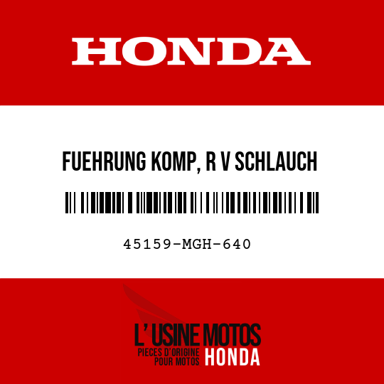 image de 45159-MGH-640 FUEHRUNG KOMP, R V SCHLAUCH