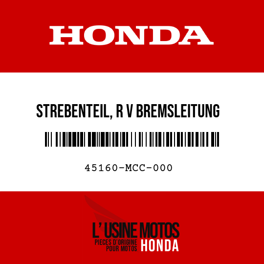 image de 45160-MCC-000 STREBENTEIL, R V BREMSLEITUNG