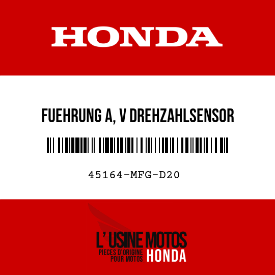 image de 45164-MFG-D20 FUEHRUNG A, V DREHZAHLSENSOR