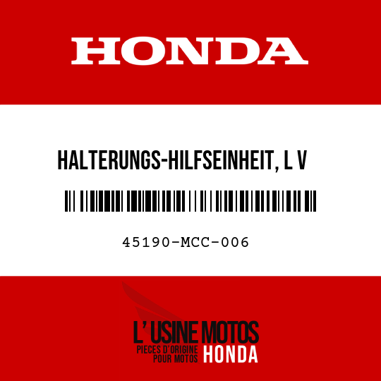 image de 45190-MCC-006 HALTERUNGS-HILFSEINHEIT, L V