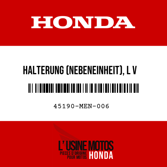 image de 45190-MEN-006 HALTERUNG (NEBENEINHEIT), L V BREMSSATTEL