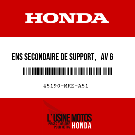 image de 45190-MKE-A51 ENS SECONDAIRE DE SUPPORT,   AV G