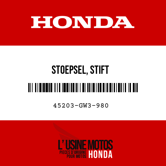 image de 45203-GW3-980 STOEPSEL, STIFT