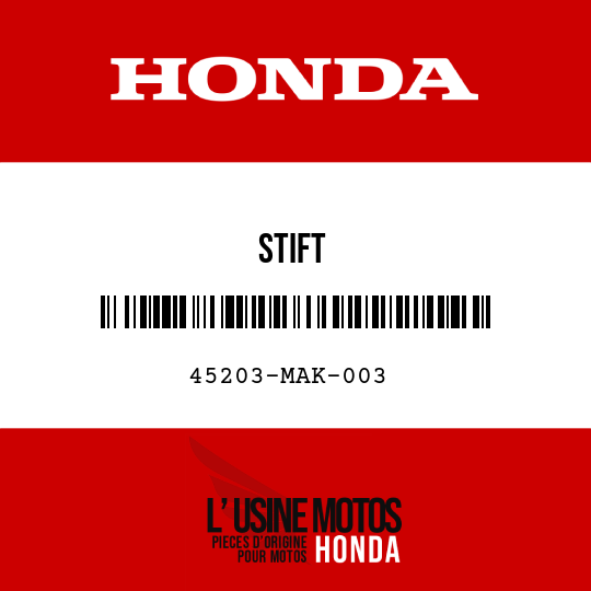 image de 45203-MAK-003 STIFT