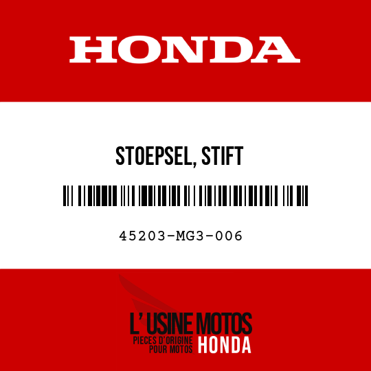 image de 45203-MG3-006 STOEPSEL, STIFT