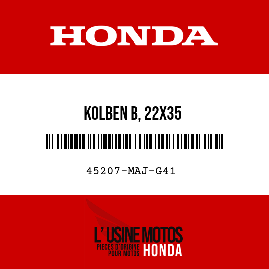 image de 45207-MAJ-G41 KOLBEN B, 22X35