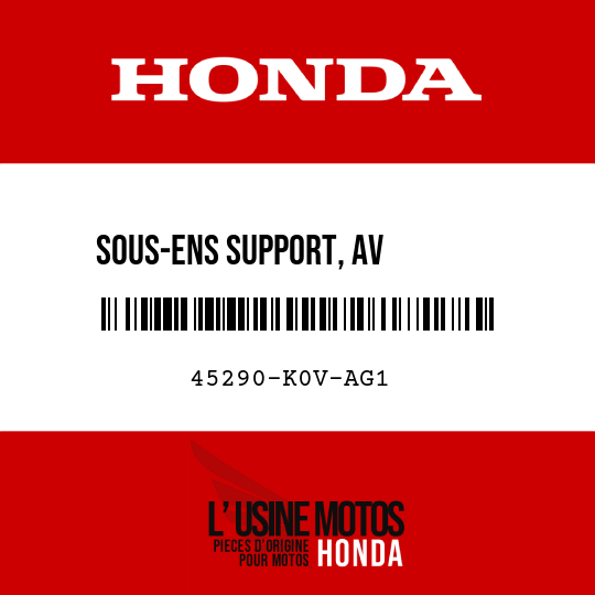 image de 45290-K0V-AG1 SOUS-ENS SUPPORT, AV        MACHOIRE