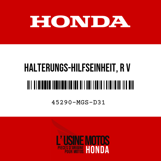 image de 45290-MGS-D31 HALTERUNGS-HILFSEINHEIT, R V