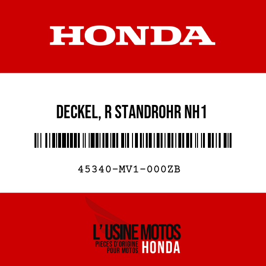 image de 45340-MV1-000ZB DECKEL, R STANDROHR NH1