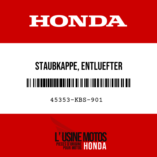 image de 45353-KBS-901 STAUBKAPPE, ENTLUEFTER