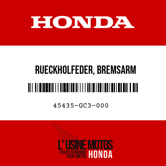 image de 45435-GC3-000 RUECKHOLFEDER, BREMSARM