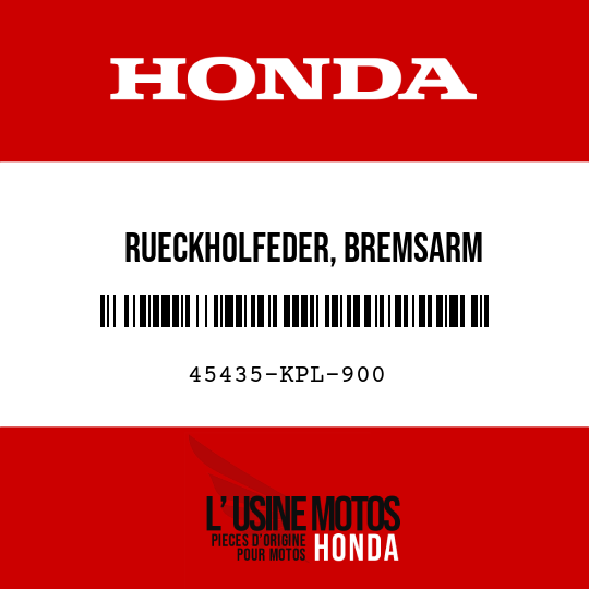 image de 45435-KPL-900 RUECKHOLFEDER, BREMSARM