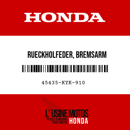 image de 45435-KYK-910 RUECKHOLFEDER, BREMSARM