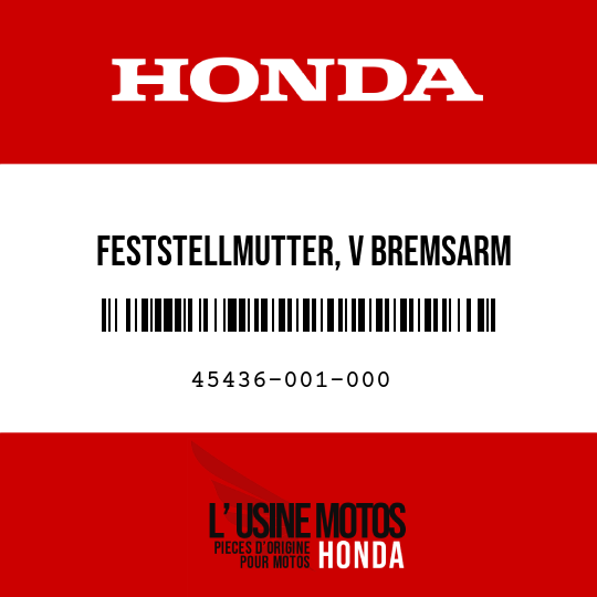image de 45436-001-000 FESTSTELLMUTTER, V BREMSARM