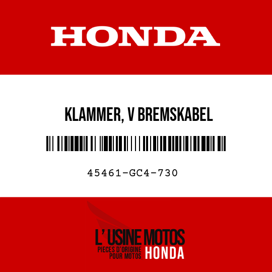 image de 45461-GC4-730 KLAMMER, V BREMSKABEL