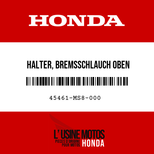 image de 45461-MS8-000 HALTER, BREMSSCHLAUCH OBEN