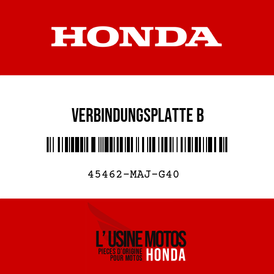 image de 45462-MAJ-G40 VERBINDUNGSPLATTE B
