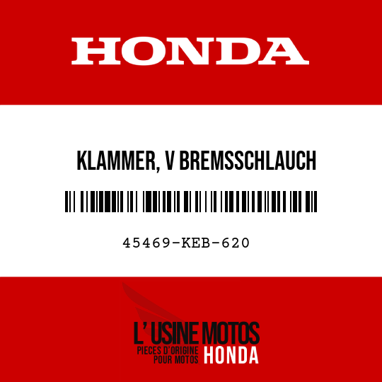 image de 45469-KEB-620 KLAMMER, V BREMSSCHLAUCH