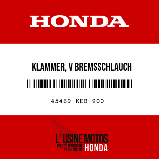 image de 45469-KEB-900 KLAMMER, V BREMSSCHLAUCH