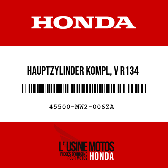 image de 45500-MW2-006ZA HAUPTZYLINDER KOMPL, V R134 