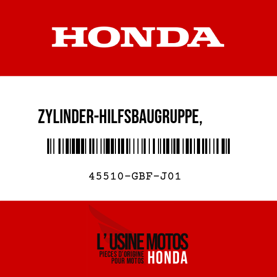 image de 45510-GBF-J01 ZYLINDER-HILFSBAUGRUPPE,      VORDERER HAUPTBREMSZYLINDER (NISSIN)