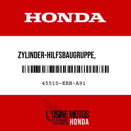 image de 45510-KRN-A91 ZYLINDER-HILFSBAUGRUPPE,      VORDERER HAUPTBREMSZYLINDER (NISSIN)