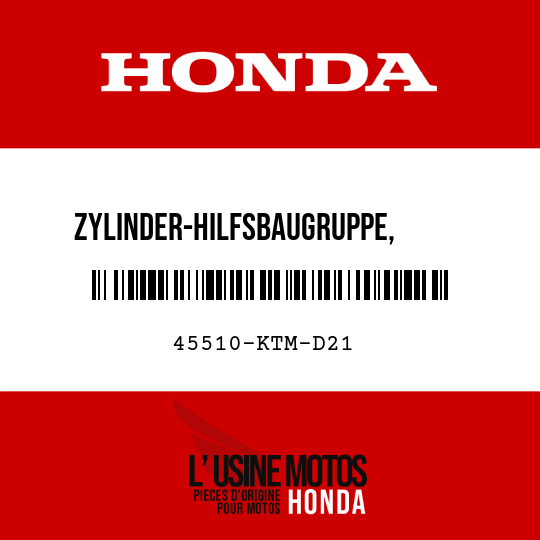 image de 45510-KTM-D21 ZYLINDER-HILFSBAUGRUPPE,      VORDERER HAUPTBREMSZYLINDER