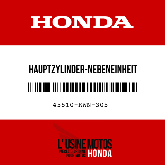 image de 45510-KWN-305 HAUPTZYLINDER-NEBENEINHEIT