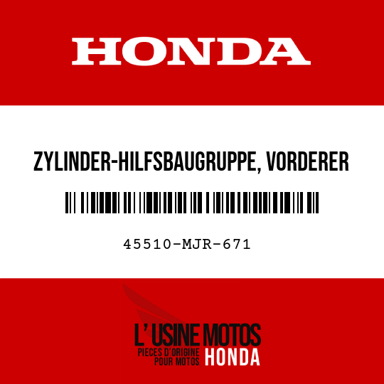 image de 45510-MJR-671 ZYLINDER-HILFSBAUGRUPPE, VORDERER HAUPTBREMSZYLINDER (NISSIN)