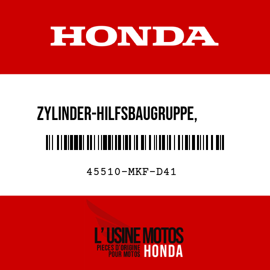image de 45510-MKF-D41 ZYLINDER-HILFSBAUGRUPPE, VORDERER HAUPTBREMSZYLINDER (NISSIN)
