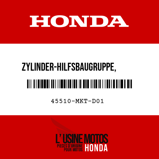 image de 45510-MKT-D01 ZYLINDER-HILFSBAUGRUPPE, VORDERER HAUPTBREMSZYLINDER (NISSIN)