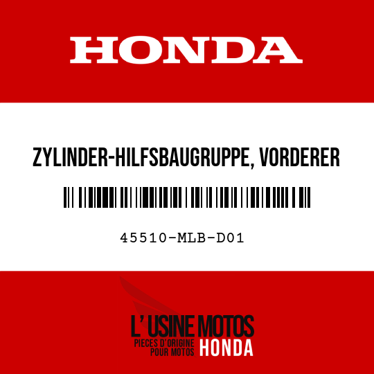 image de 45510-MLB-D01 ZYLINDER-HILFSBAUGRUPPE, VORDERER HAUPTBREMSZYLINDER (NISSIN)