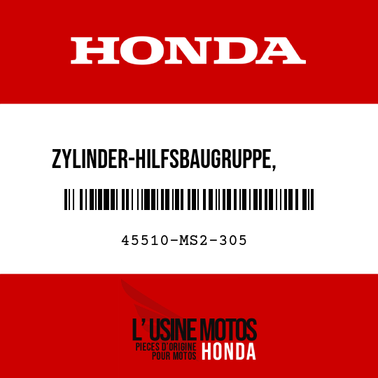 image de 45510-MS2-305 ZYLINDER-HILFSBAUGRUPPE,      VORDERER HAUPTBREMSZYLINDER (NISSIN)