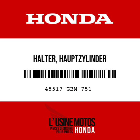 image de 45517-GBM-751 HALTER, HAUPTZYLINDER