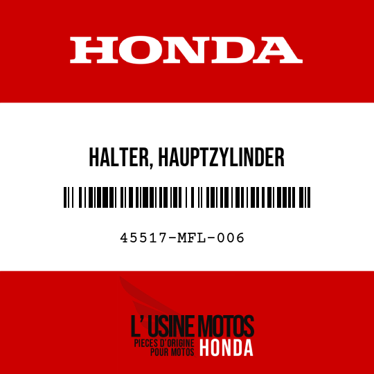 image de 45517-MFL-006 HALTER, HAUPTZYLINDER