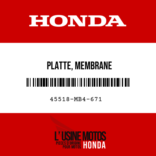 image de 45518-MB4-671 PLATTE, MEMBRANE