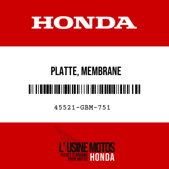 image de 45521-GBM-751 PLATTE, MEMBRANE
