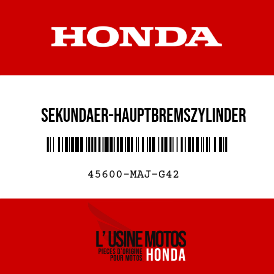 image de 45600-MAJ-G42 SEKUNDAER-HAUPTBREMSZYLINDER