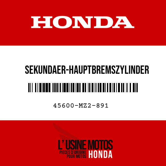 image de 45600-MZ2-891 SEKUNDAER-HAUPTBREMSZYLINDER (NISSIN)