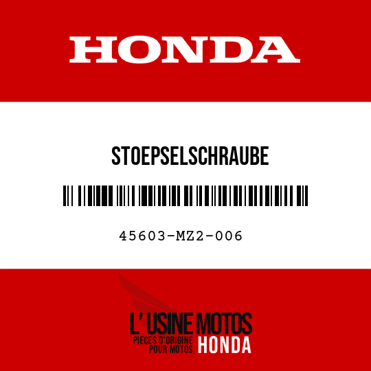 image de 45603-MZ2-006 STOEPSELSCHRAUBE