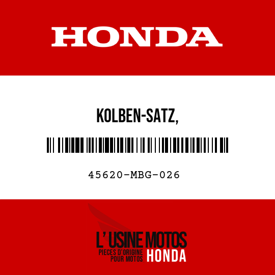 image de 45620-MBG-026 KOLBEN-SATZ, SEKUNDAER-HAUPTBREMSZYLINDER