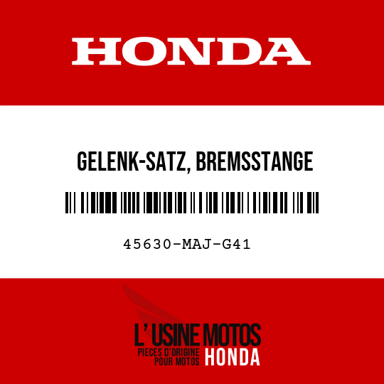 image de 45630-MAJ-G41 GELENK-SATZ, BREMSSTANGE