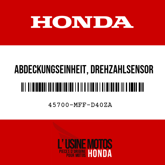 image de 45700-MFF-D40ZA ABDECKUNGSEINHEIT, DREHZAHLSENSOR (WL) TYPE1