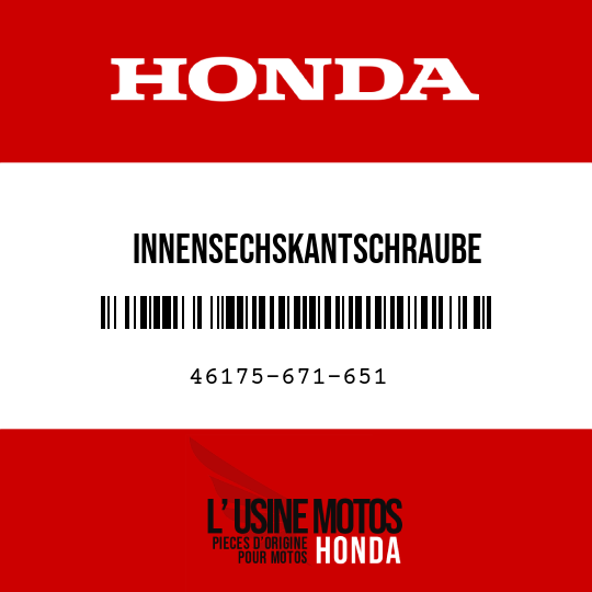 image de 46175-671-651 INNENSECHSKANTSCHRAUBE