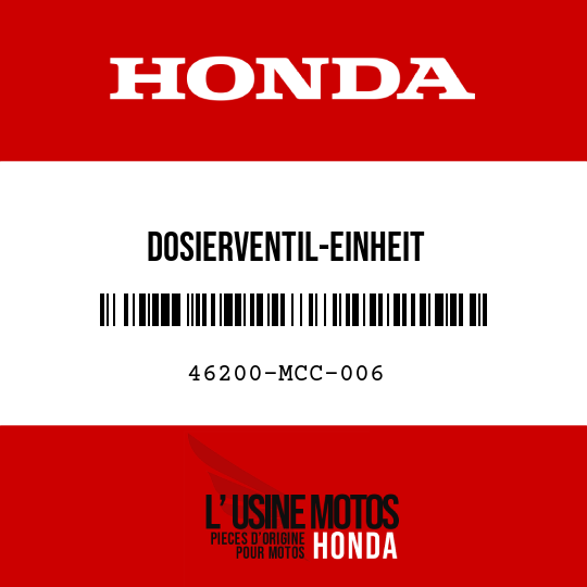 image de 46200-MCC-006 DOSIERVENTIL-EINHEIT