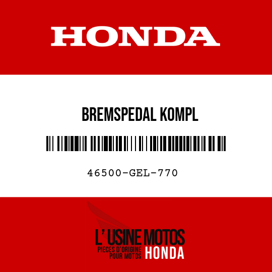 image de 46500-GEL-770 BREMSPEDAL KOMPL