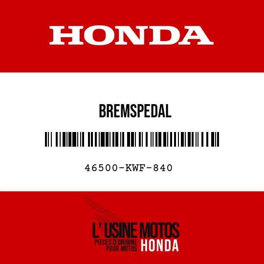 image de 46500-KWF-840 BREMSPEDAL